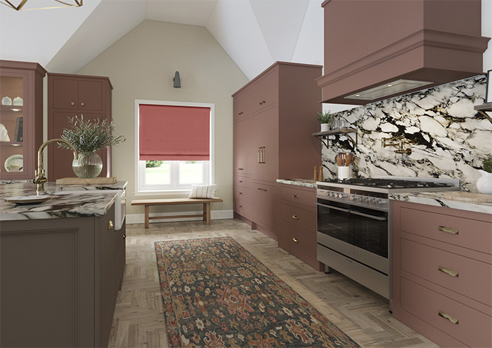 Norleigh, Strawberry - Roman Blind - Image 6